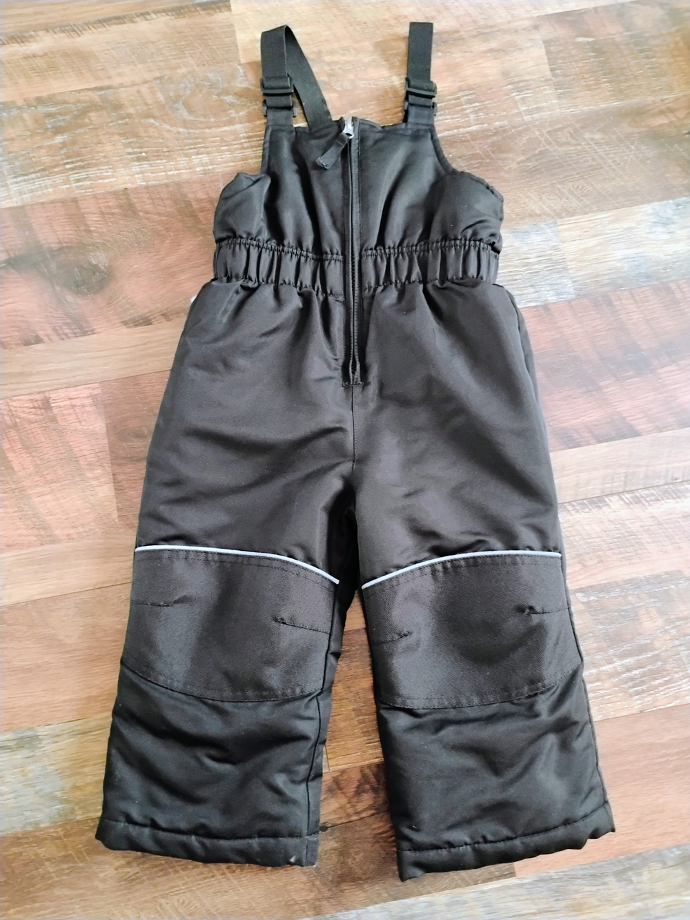 wonder nation Black Kids Snow Overalls with Reflective Trim Size 2t Boys